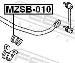 FEBEST Mounting, stabiliser bar (MZSB-010)