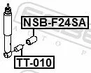 FEBEST Spacer Bush, shock absorber (NSB-F24SA)