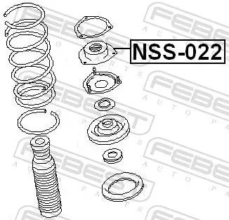 FEBEST Suspension Strut Support Mount (NSS-022)