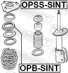 FEBEST Rolling Bearing, suspension strut support mount (OPB-SINT)