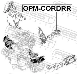 FEBEST Mounting, engine (OPM-CORDRR)