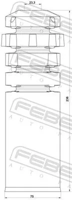 FEBEST Dust Cover Kit, shock absorber (OPSHB-VIVBF-KIT)