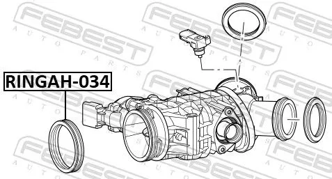 FEBEST Gasket, throttle body (RINGAH-034)