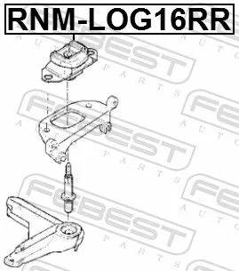 FEBEST Mounting, manual transmission (RNM-LOG16RR)