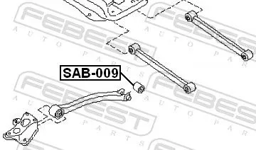 FEBEST Mounting, control/trailing arm (SAB-009)