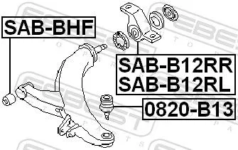 FEBEST Mounting, control/trailing arm (SAB-B12RR)