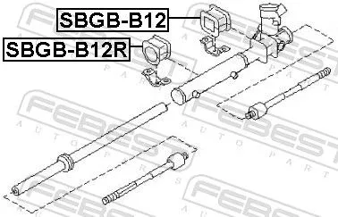 FEBEST Mounting, steering gear (SBGB-B12)