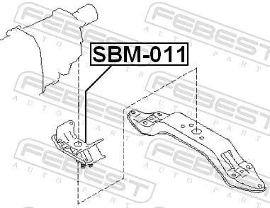 FEBEST Mounting, engine (SBM-011)