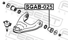 FEBEST Mounting, control/trailing arm (SGAB-025)