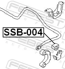 FEBEST Mounting, stabiliser bar (SSB-004)