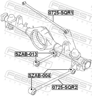FEBEST Mounting, control/trailing arm (SZAB-013)