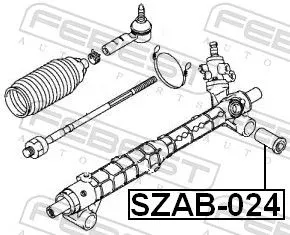FEBEST Mounting, steering gear (SZAB-024)