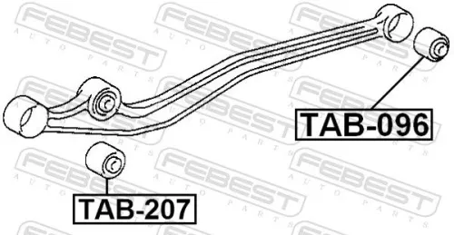 FEBEST Mounting, control/trailing arm (TAB-096)
