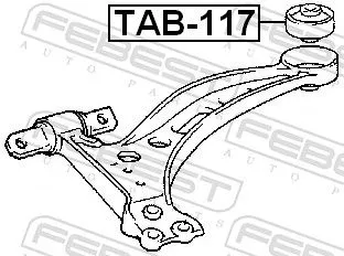 FEBEST Mounting, control/trailing arm (TAB-117)