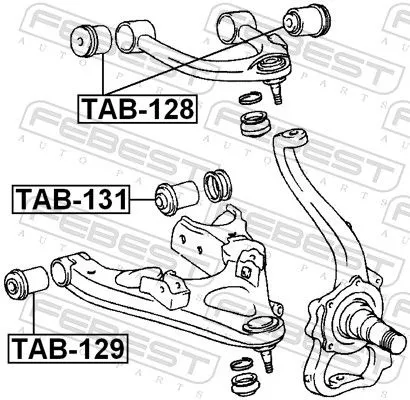 FEBEST Mounting, control/trailing arm (TAB-131)