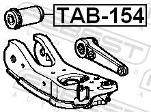 FEBEST Mounting, control/trailing arm (TAB-154)