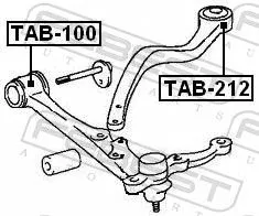 FEBEST Mounting, control/trailing arm (TAB-212)