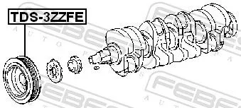 FEBEST Belt Pulley, crankshaft (TDS-3ZZFE)