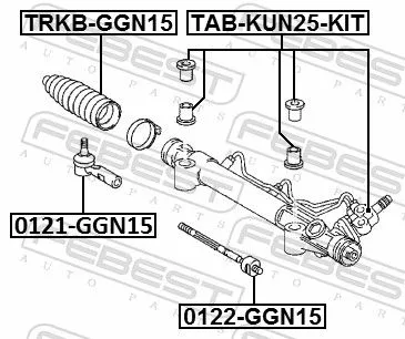 FEBEST Bellow, steering (TRKB-GGN15)