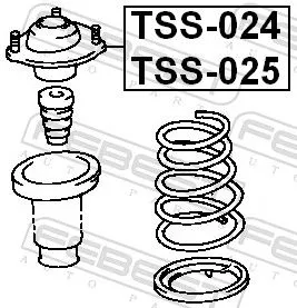 FEBEST Suspension Strut Support Mount (TSS-024)