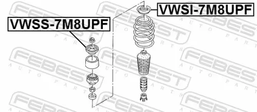 FEBEST Spring Seat (VWSI-7M8UPF)