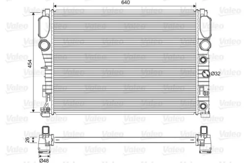 VALEO Radiator, engine cooling (701575)