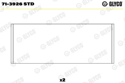GLYCO Connecting Rod Bearing (71-3926 STD)