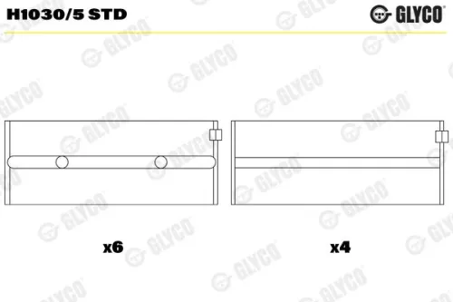 GLYCO Crankshaft Bearing (H1030/5 STD)