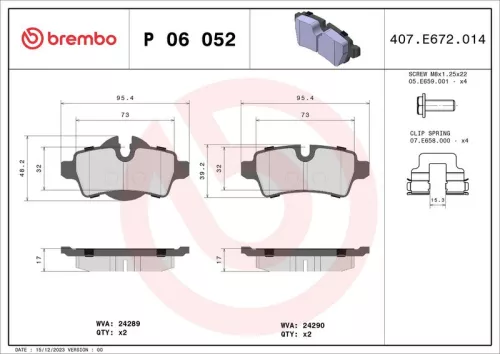 Brake Pad Set, disc brake