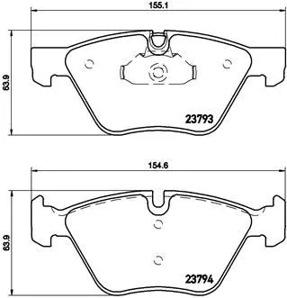 BREMBO Brake Pad Set, disc brake (P 06 057)