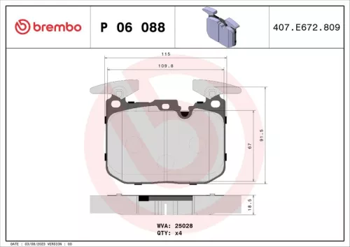 Brake Pad Set, disc brake