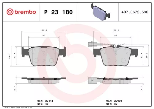 Brake Pad Set, disc brake