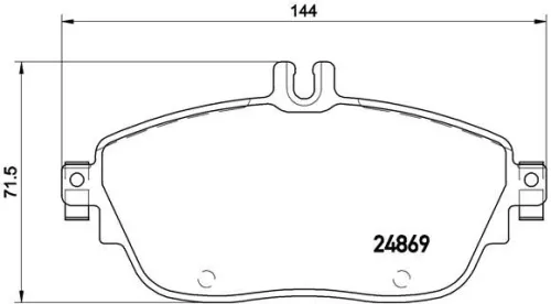 BREMBO Brake Pad Set, disc brake (P 50 093)