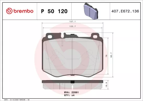 Brake Pad Set, disc brake
