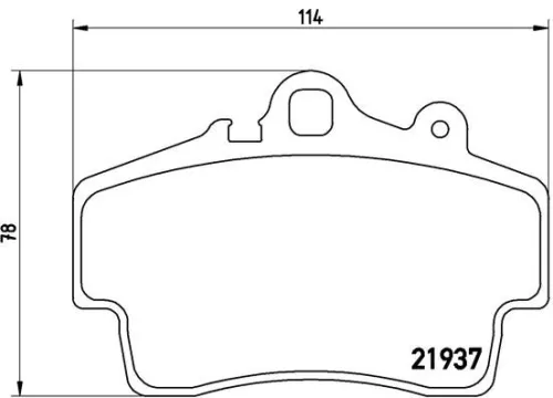 BREMBO Brake Pad Set, disc brake (P 65 007)