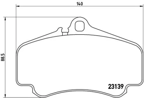 BREMBO Brake Pad Set, disc brake (P 65 011)