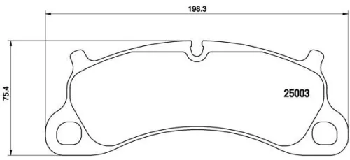 BREMBO Brake Pad Set, disc brake (P 65 025)