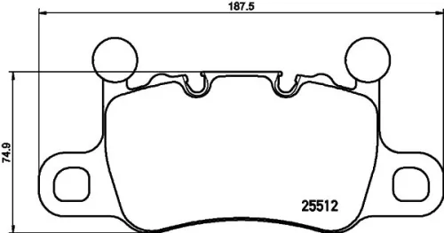 BREMBO Brake Pad Set, disc brake (P 65 038)