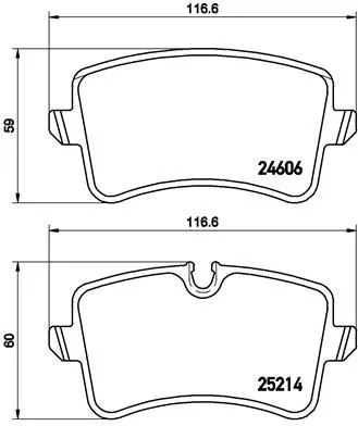 BREMBO Brake Pad Set, disc brake (P 85 119)