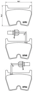 BREMBO Brake Pad Set, disc brake (P 85 078)