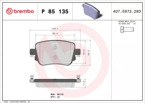 Brake Pad Set, disc brake