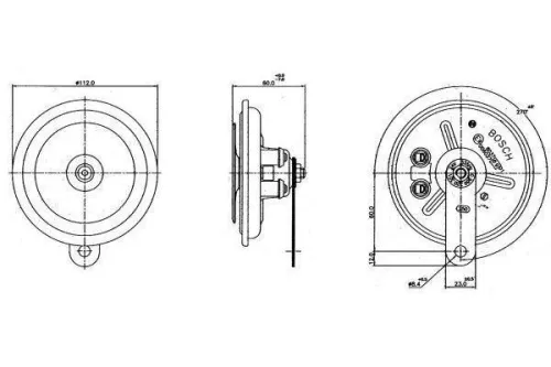 BOSCH Signal Horn (0986320301)