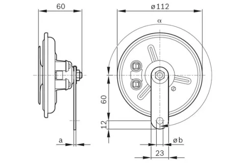 BOSCH Signal Horn (0 986 320 302)