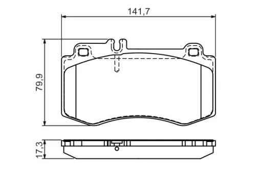 BOSCH Brake Pad Set, disc brake (0986494405)