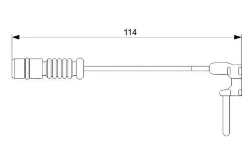 BOSCH Warning Contact, brake pad wear (1 987 473 011)