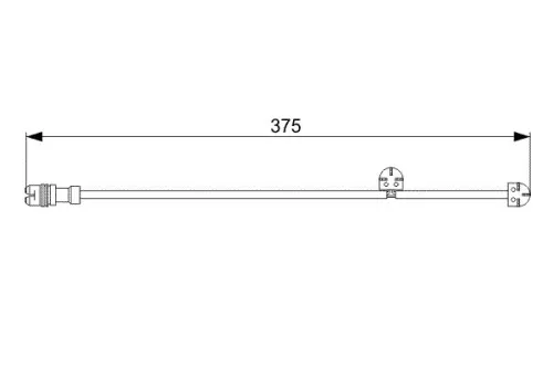 BOSCH Warning Contact, brake pad wear (1 987 473 024)