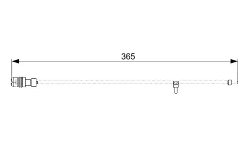 BOSCH Warning Contact, brake pad wear (1 987 473 040)