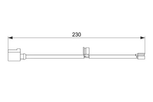 BOSCH Warning Contact, brake pad wear (1 987 474 569)