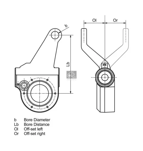 DT Spare Parts Adjuster, braking system (1.18636)