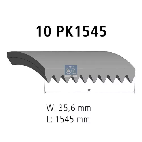 DT Spare Parts V-Ribbed Belt (2.21148)